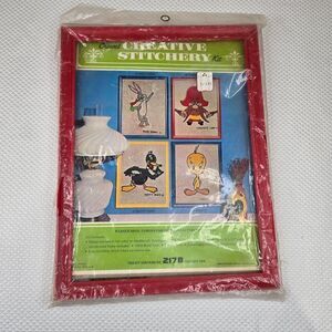 Vintage 70s Warner Bros Creative Stitchery Crewel Kit Yosemite Sam 11" x 14"